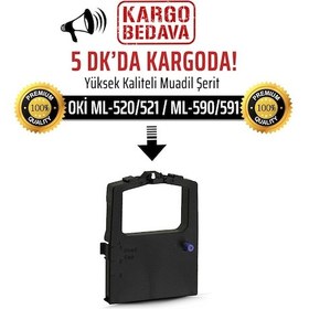 Resim Oki Ml-520 / Ml-521 / Ml-590 / Ml-591 Muadil Şerit 5'Li Paket / 1 