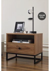 Resim Enza Home Kalinsta Komodin - Ceviz 