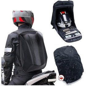 Resim Motosiklet Ve Bisiklet Sırt Çantası Soft Gövde Sert Kabuk Körüklü 