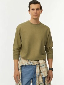 Resim Oodji Sweatshirt 192602910 Khaki 