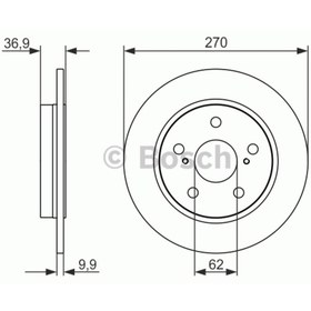 Resim Bosch Arka Fren Aynası Aurıs-corolla- 1.4vvti-1.6vvti-1.4 D4d-2.0 D4d-2.2d 03/07 270x1 Uyumlu 