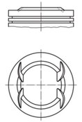 Resim Parçafoni Motor Piston Segman Bravo-coupe-marea 2.0 20v 95-98 82.40mm 