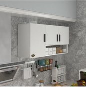 Resim Kenzlife Hazır Mutfak Mirandus22 Byz 060 120 22 Mutfak Banyo Dolabı Kapaklı Raflı 