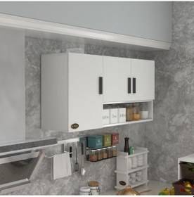 Resim Kenzlife Hazır Mutfak Mirandus22 Byz 060 120 22 Mutfak Banyo Dolabı Kapaklı Raflı 