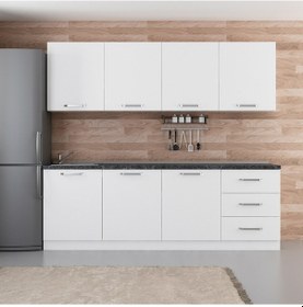 Resim Minar 240 Cm Mutfak Dolabı Beyaz 240-B3 Beyaz 