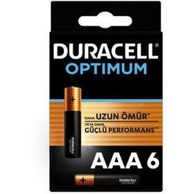 Resim Duracell Optimum İnce Kalem 6'lı AAA 