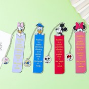 Resim Yaratıcı ve sevimli Mickey Minnie temalı paslanmaz çelik kitap ayraçları, hayranlar ve kitap severler için koleksiyonluk hatıra hediyeleri, tatil hediyesi olarak arkadaşlara göndermek için mükemmel seçim 