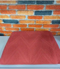 Resim 2 Adet Şaheser %100 Pamuk Çift Kişilik Pike 240x220 -brick Red Kırmızı 