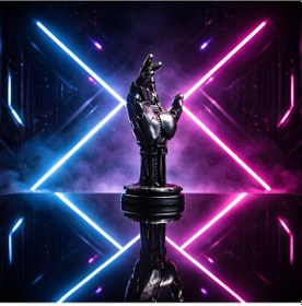 Resim Cyberpunk Robot El Dekoratif Obje 