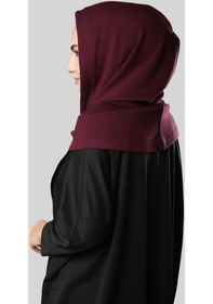 Resim Hürrem Bone Bordo Bağcıklı Salaş Balaklava Boyunluklu Bere Triko Düz 2326 16 Bordo 