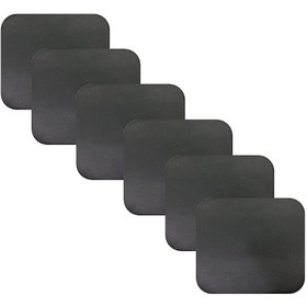 Resim Knsz oturma minderi 6 lı zengin&mağrur&uslu syh suni deri tel bar sandalyesi için 