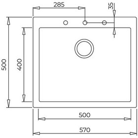 Resim Teka Forsquare 50.40 Tg Tek Hazneli Tegranite+ Eviye - Avena Bej - 115230007 