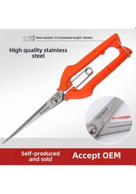 Resim Dianziye Uzun Boylu Bahçe Bıçağı 245mm - Meyve/çiçek/sıvımsı Meyve Kesim, Profesyonel Kalite, Dayanıklı Metal 20 Adet/kutu 