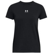 Resim Under Armour Ua Rival Core Ss Kadın T-Shirt Siyah 