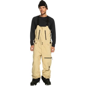 Resim Quiksilver Altostratus Stret Gore-tex Bib Erkek Bej Snowboard Pantolonu 