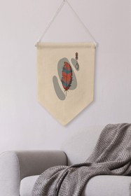 Resim Mutfak Duvar Dekoru, Pinterest Oda Dekoru, Boho Kanvas Flama Askılı Duvar Örtüsü Ve Süsü NO:487 - Renkli - 7 / 50 x 70 