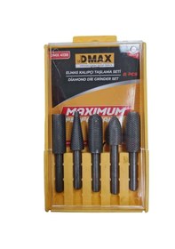 Resim Dmax Matkaba Takılan Elmas Kalıpçı Taşlama Seti 5'li Set 