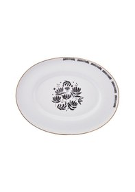 Resim Emsan Eye Fine Bone Kayık Tabak 25 Cm 