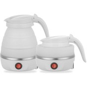 Resim Dancemonkey Ev Seyahat Ab Tak 220v Beyaz İçin Küçük Tasarım Katlanır Silikon Elektrikli Su Isıtıcısı 