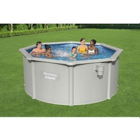 Resim Bestway 56566 Hydrium Çelik Duvarlı Prefabrik Yer Üstü Havuz Seti 3,05m X 1,22 M 