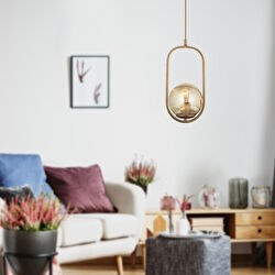 Resim Lorin Tekli Eskitme Bal Camlı Modern Sarkıt Mutfak Salon Sarkıt Avize Apliqa