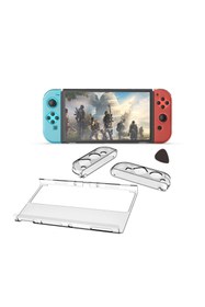Resim CAFELE Nintendo Switch Oled Kristal Shell Pc Kılıf Tam Uyum-tns-1133/b 