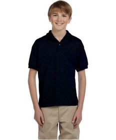 Resim Tezzgelsin Erkek Çocuk Polo Yaka Kısa Kol Okul T-shirt Siyah 