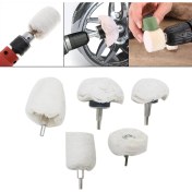 Resim Parlatma Bezi Tekerlek Seti, Pamuk Çeşitli Şekillerde Dayanıklı, Metal, Ayna, Paslanmaz Çelik, Seramik, Cam Için Beyaz Takı Cilalama Tekerleği (Yurt Dışından) 