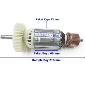 Resim Metabo Tipi W 20-230 Endüvi Rotor Kollektör 