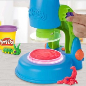 Resim MCM Group G0494 Play-Doh Işıklı Mikroskop Oyun Seti +3 Yaş 
