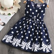 Resim aiLe Rabbit Kızlar' Polka Dot Kolsuz Elbise Yay Detaylı - Pamuk Yaz Boho Prenses Etek, Geniş Uç, Yuvarlak Yaka, Kemer Yok, Gençler İçin, Sevimli Elbiseler 