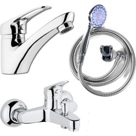 Resim Arçe 3Lü Lavabolu Mix Banyo Batarya Seti 
