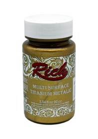 Resim Rich Multi Surface Titanium Metalik Boya 90 Cc. 2524 Antik Altın 