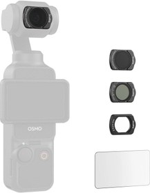 Resim Smallrig 5122 Djı Osmo Pocket 3 İçin 1/4 Siyah Difüzyon & Nd16 & Cpl / 1/4 Siyah Difüzyon Ve Vnd 2-5 