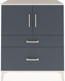 Resim Hyperion Şifonyer 2 Raflı 2 Çekmeceli 2 Kapaklı 88x44x106 Aytaşı-antrasit Aytası 