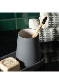 Resim Mudo Home Boho Diş Fırçalık Gri 
