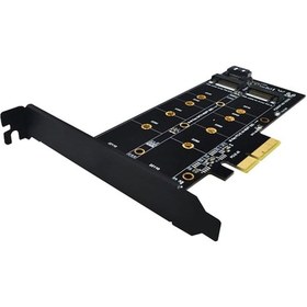 Resim M.2 Nvme Ssd To Pci-E X4 Sata 4898P Çevirici Adaptör Dönüştürücü 