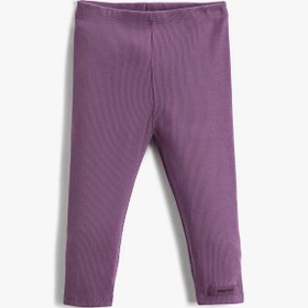 Resim Kız Bebek Fitilli Basic Tayt Etiket Detaylı Beli Lastikli 