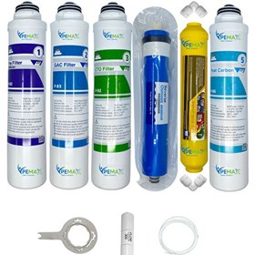Resim Pemax Water Solutions Kapalı Kasa Su Arıtma Cihazlarına Tak Çevir 6'lı ReVerse Osmosis Mebran Mineral-Tatlandırıcı 