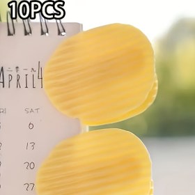 Resim 10 adet Yiyecek Çantası Mühür Klipsi, Yaratıcı Patates Cipsi Klipsi, Ofis Malzemeleri, Dosya Klasörü, Dayanıklı Plastik Masaüstü Aksesuarları, 5 Üçgen Klip ve 5 Yuvarlak Klip İçerir, Yiyecek Çantası Mühürleyici, Cipsler için Patates Şekilli Eğlenceli Mühürleyici, Mutfak Yiyecek Depolama için Sevimli Yaratıcı Patates Cipsi Şekli, Atıştırmalık Çanta Mühürleyici 