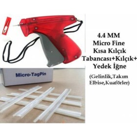 Resim Tokıa 4.4 Mm Micro Fine Kısa Seffaf Kılçık Ve Etiket Takma Tabancası (kuaför-takım Elbise-gelinlikçiler) 