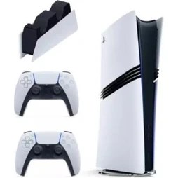 Resim Sony Playstatıon 5 Pro 2 Tb Dıgıtal Edıtıon + Dualsense Kol + Sarj Istasyonu Beyaz 