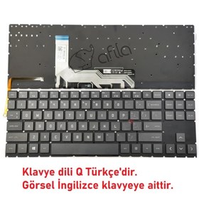 Resim HP Omen 15-en1012nt 434m4ea Notebook Klavyesi (siyah Tr) Işıklı 