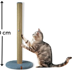 Resim PUGALO 80 Cm Tırmalama Tahtası Silindir Taban Uzun Catnipli Tırmalama Tahtası Gri 