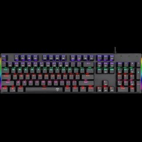 Resim T-DAGGER NAXOS, T-TGK310, USB Kablolu, Türkçe Q, Rainbow RGB, Mechanical, Blue Switch, Gaming Klavye (Powered By REDRAGON) 