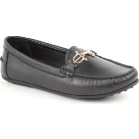 Resim Libero L081.25700 Taba Hakiki Deri Metal Aksesuarlı Esnek Taban Kadın Loafer Makosen 