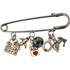 Resim Explorer Çengelli İğneli Giyim & Çanta Süsü - PinCharm (Bag Charm) | Happyangels 