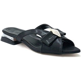 Resim Kindep Park Md Alçak Topuklu Kadın Terlik Siyah Siyah 