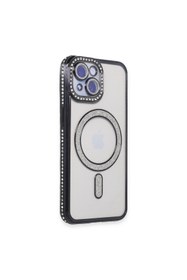 Resim artlab Art İphone 15 Kılıf Joke Simli Magneticsafe Kılıf - Siyah Lab 