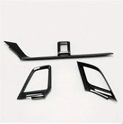 Resim Hightower 2016-2021 Honda Civic 10. Nesil Karbon Fiber Gösterge Paneli Hava Çıkışı Aksesuar Seti 